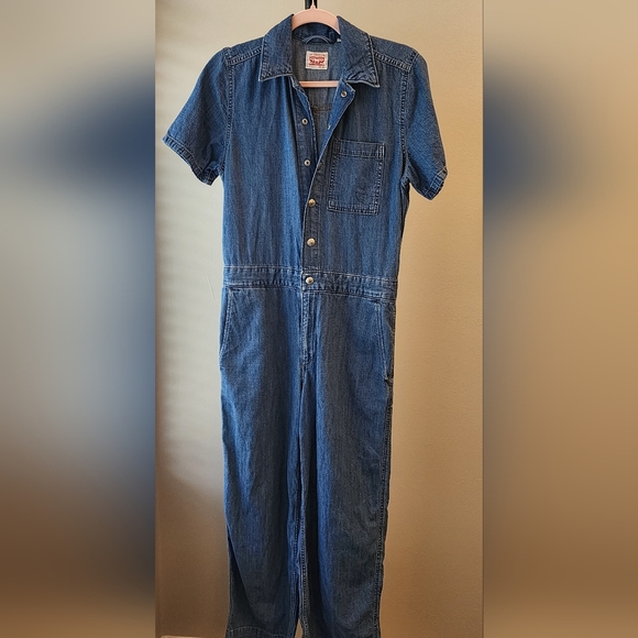 Levi's Classic Blue Denim Fabric with Red Label - Picture 1 of 9